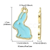 20Pcs 5 Colors Alloy Enamel Pendants ENAM-YW0003-01-4