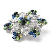 Snowflake Silver Color Plated Alloy Brooch JEWB-B007-02-3