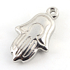 Tarnish Resistant Hamsa Hand/Hand of Fatima/Hand of Miriam 201 Stainless Steel Pendants STAS-Q192-62-2