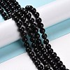 Natural Shungite Beads Strands G-D481-15A-2