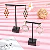 T Bar Organic Glass Earring Display Stand EDIS-G001-02-5