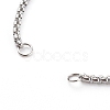 Tarnish Resistant 304 Stainless Steel Box Chain Bracelet Making Sets AJEW-JB00942-3
