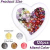 120Pcs Opaque UV Reactive Beads RESI-PA0001-35F-2