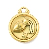 Real 18K Gold Plated Tone 304 Stainless Steel Pendants STAS-K291-01G-11-1