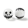 Halloween Themed Baking Paint Glass Beads Strands LAMP-L078-001A-3