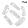 2Pcs Natural Quartz Crystal Connector Charms G-YW0002-72E-1
