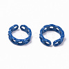 Spray Painted Alloy Cuff Rings RJEW-T011-29D-RS-2