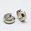 Personalized Unisex 304 Stainless Steel Huggie Hoop Earrings EJEW-G120-38A-1
