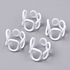 Spray Painted Alloy Cuff Rings RJEW-T011-26-RS-1