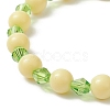Acrylic Beaded Stretch Bracelet BJEW-JB08770-5