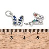 SHEGRACE Brass Pave Clear Cubic Zirconia Pendants XGRQ3Q490-628P-3