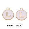 Golden Plated Enamel Alloy Charms ENAM-SZ0001-26A-L-2