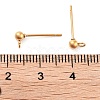 Ion Plating(IP) 304 Stainless Steel Ball Post Stud Earring Findings STAS-E163-44G-01-3