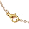 Cloud Face Alloy with Brass Pendant Necklaces NJEW-JN04907-5