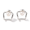 Anti-Tarnish Sterling Silver Stud Earrings EJEW-C087-07C-P-1