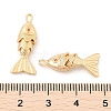 Brass Micro Pave Clear Cubic Zirconia Pendants KK-C080-02A-G-3
