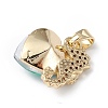 Real 18K Gold Plated Rack Plating Brass Micro Pave Cubic Zirconia Pendants KK-C015-02G-04-3