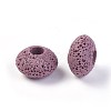 Natural Lava Rock European Beads G-I220-H02-2