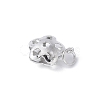 925 Sterling Silver Hollow Flower Charms STER-M093-03P-2