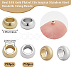 500Pcs 2 Colors 316 Surgical Stainless Steel Rondelle Crimp Beads STAS-BBC0008-72-2
