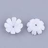 Opaque Resin Bead Caps RESI-T040-032-2