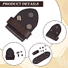 6Pcs Cowhide Leather Loop Keepers FIND-GF0009-19A-6