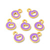 Alloy Enamel Pendants ENAM-P247-01MG-O-3