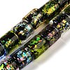 Handmade Dichroic Foil Glass Beads Strands DICH-U001-09A-1