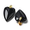 Synthetic Blue Goldstone Pendants G-E570-01G-15-2