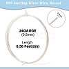 999 Fine Silver Sterling Silver Wire STER-WH0008-04B-S-2