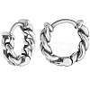 1 Pair 316 Surgical Stainless Steel Hoop Earrings EJEW-BBC0001-64A-1