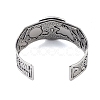 Constellation Alloy Open Cuff Bangles for Women Men BJEW-C064-01AS-11-3