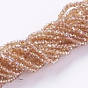 Electroplate Glass Beads Strands GLAA-F078-FR06-1