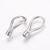 Tarnish Resistant 304 Stainless Steel Magnetic Clasps with Glue-in Ends STAS-L189-12P-4