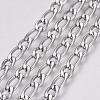 Tarnish Resistant 304 Stainless Steel Figaro Chains CHS-G005-D-02P-1