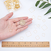 Brass Linking Rings KK-SC0001-22G-3