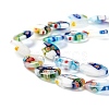 Handmade Millefiori Glass Beads Strands LK137-2