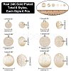 36Pcs 6 Style Brass Pendants KK-HY0001-30-2