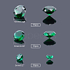 70Pcs Diamond Shaped Cubic Zirconia Pointed Back Cabochons ZIRC-GA0001-04-2