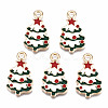 Alloy Enamel Pendants ENAM-S121-166-RS-1