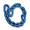 Electroplated Synthetic Magnetic Hematite Beads Strands G-Z032-B01-02C-2