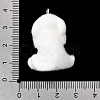 Flocking Opaque Resin Pendants RESI-G128-01S-3