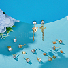 20Pairs Brass Stud Earring Findings KK-ME0002-59-4