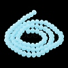Imitation Jade Solid Color Glass Beads Strands EGLA-A034-J2mm-MD04-4
