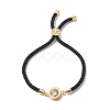 Clear Cubic Zirconia Link Slider Bracelets BJEW-JB08921-3