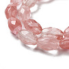 Cherry Quartz Glss Beads Strands G-P520-C04-01-4