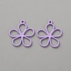 Hollow Out Spray Painted Alloy Pendants LS-FIND-WH20008-19B-1