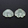 Transparent Baking Paint Imitation Jade Glass Pendants DGLA-Q025-001D-1