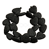 Dyed Natural Lava Rock Bead Strands G917-11-4