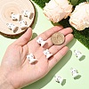 10Pcs Opaque Resin Pendants RESI-YW0004-51-5